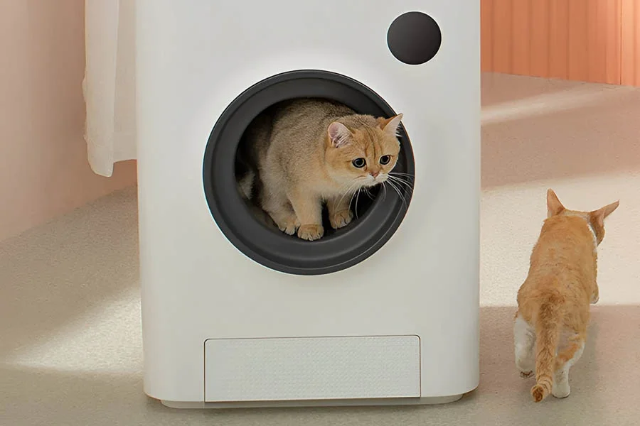 automatic self cleaning litter tray